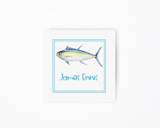 Fish Square Tag