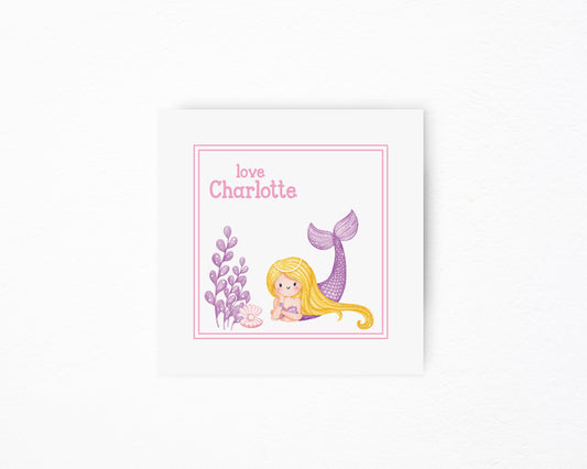 Mermaid Square Tag