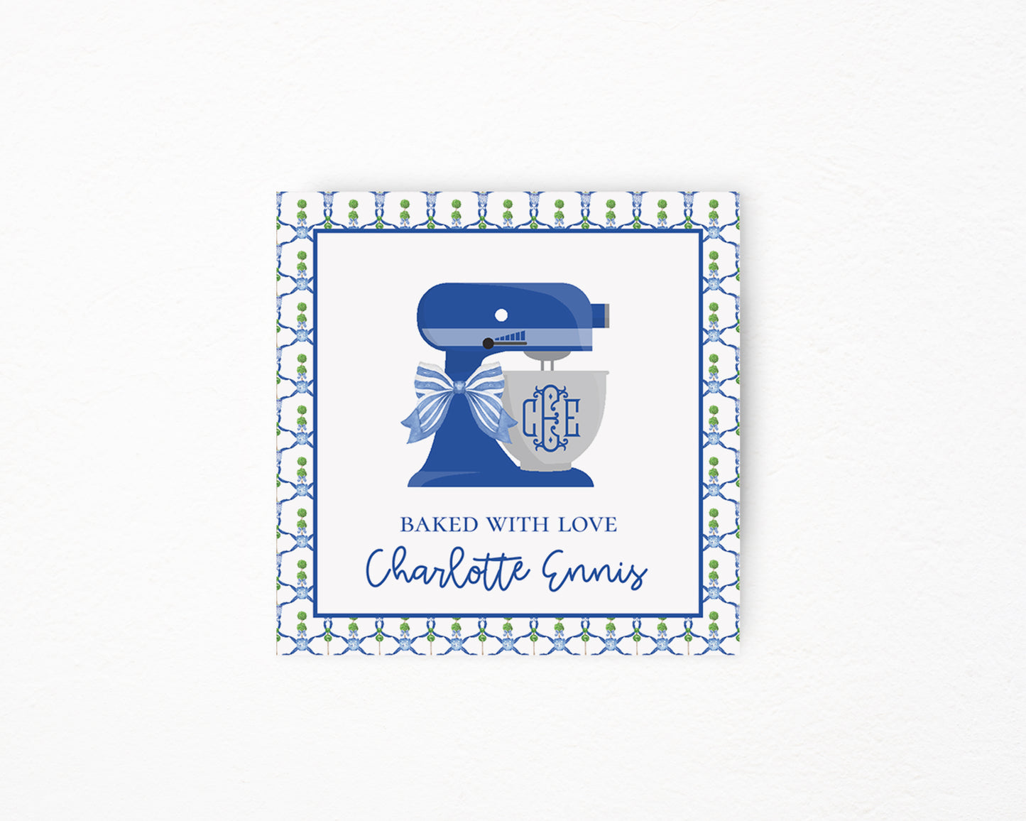 Blue Mixer Chinoiserie Sticker