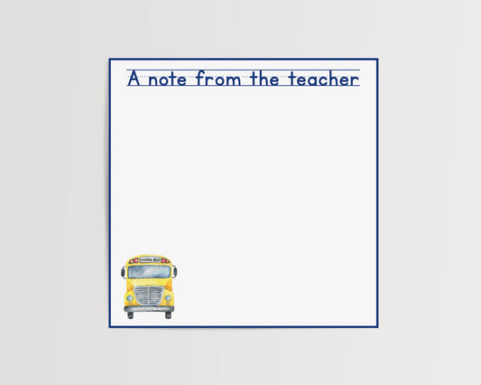Get on the Bus Notepad
