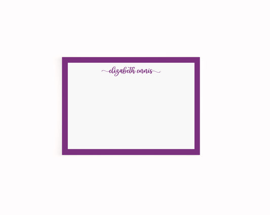Danity Cursive with Border Stationery