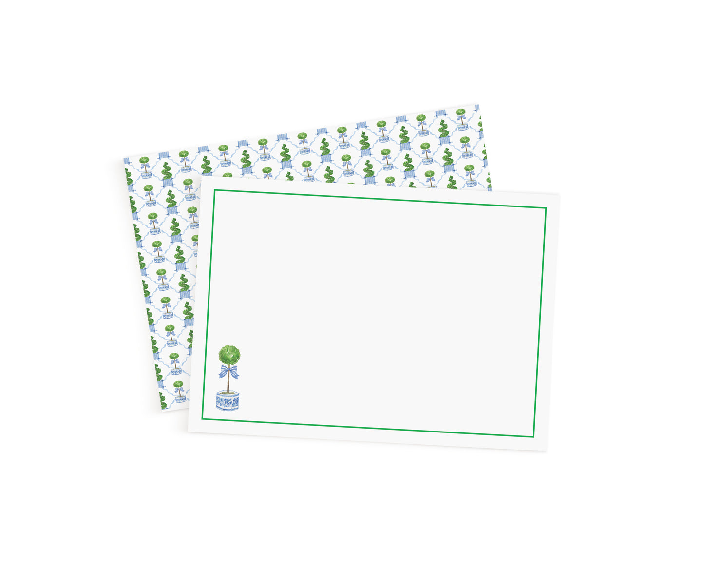 Green Chinoiserie Stationery