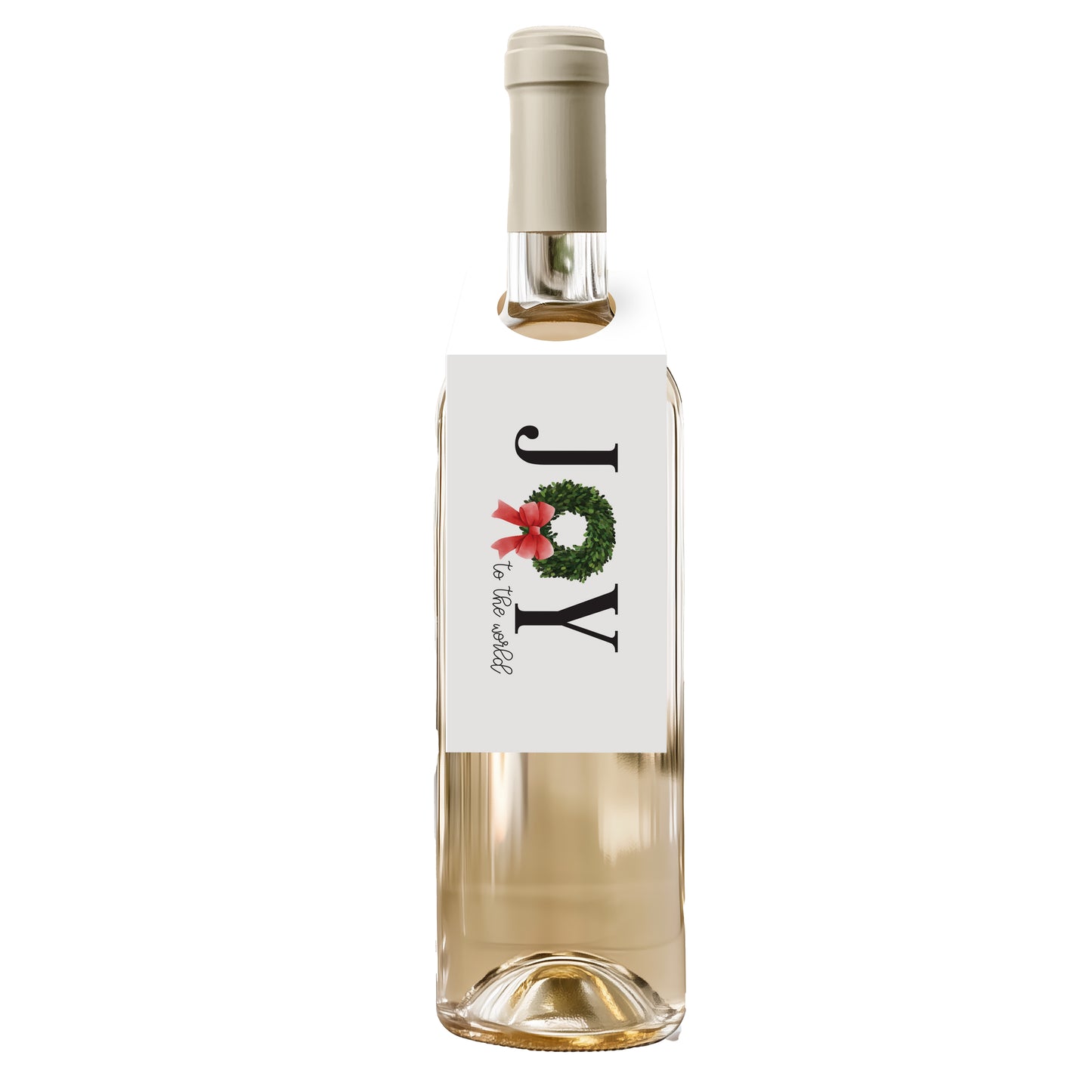 Joy to the World Wine Tag