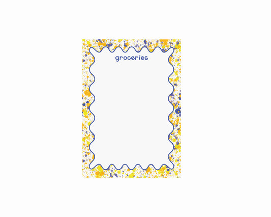 Purple and Yellow Splatter